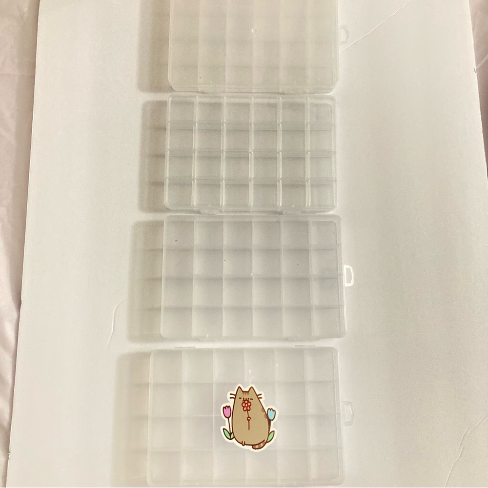 Clear Bead Storage Organizers Set